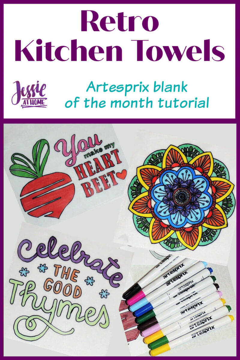 Retro Kitchen Towels Artesprix Tutorial Jessie At Home