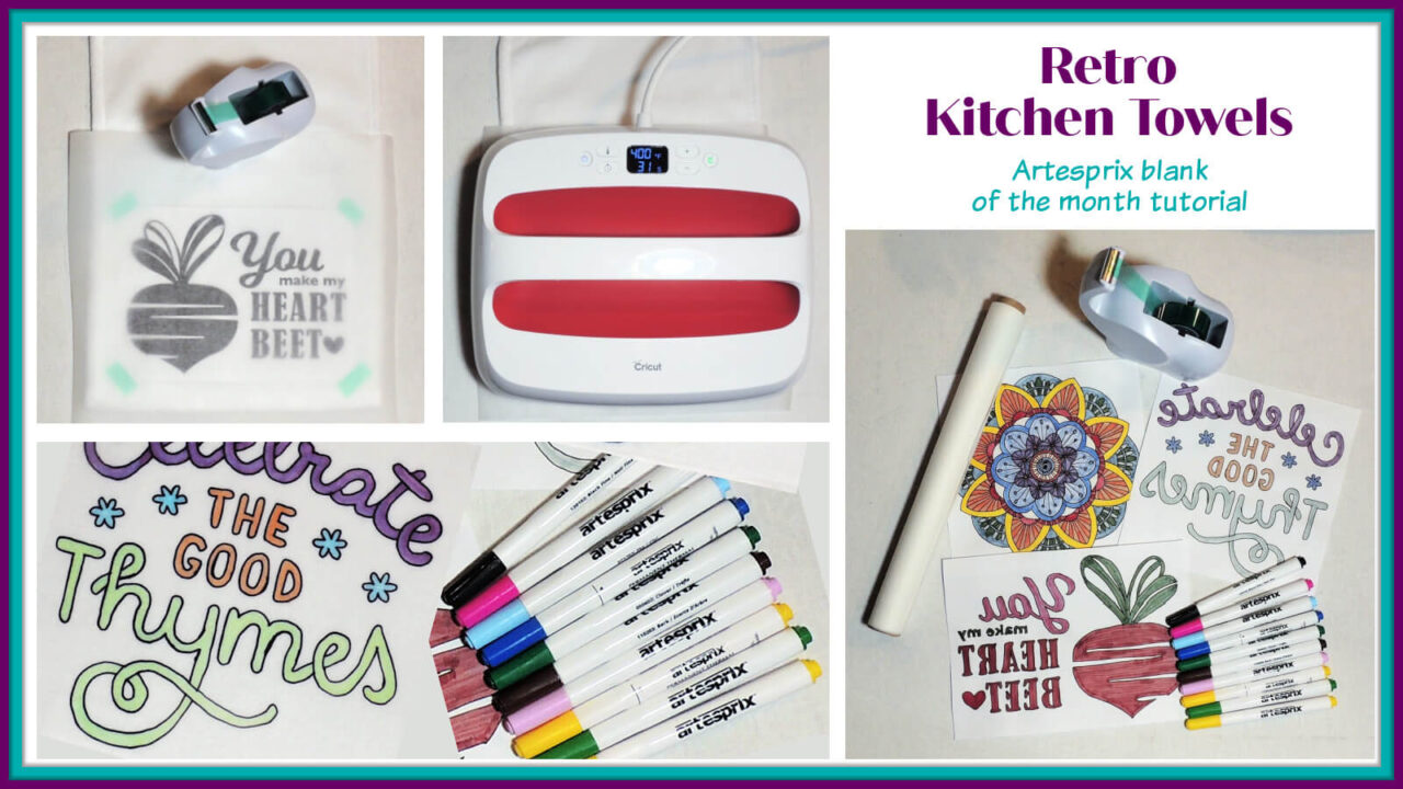 Retro Kitchen Towels Artesprix Tutorial Jessie At Home