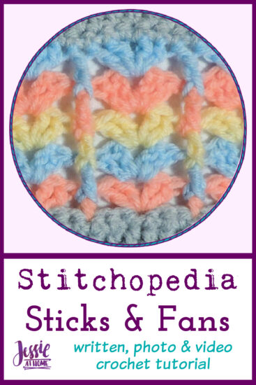 Sticks and Fans Stitch Stitchopedia Crochet Tutorial - Pin 2