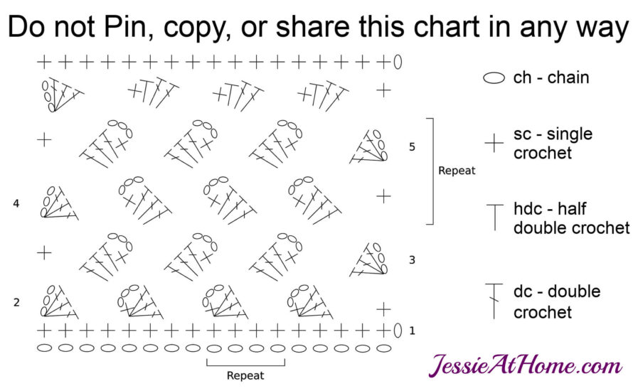 Box Stitch Stitchopedia Crochet Tutorial - Chart