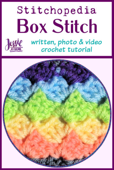 Box Stitch Stitchopedia Crochet Tutorial by Jessie At Home - Pin 1