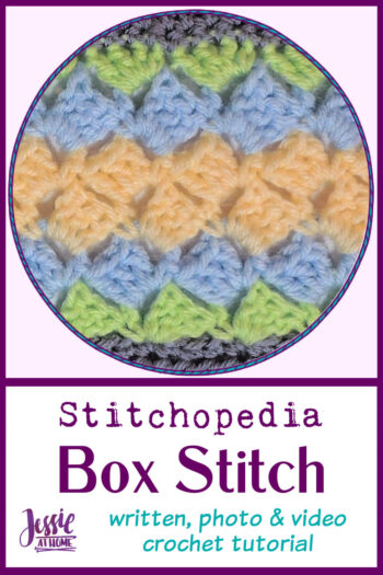 Box Stitch – written, photo, and video crochet tutorial - Jessie At Home