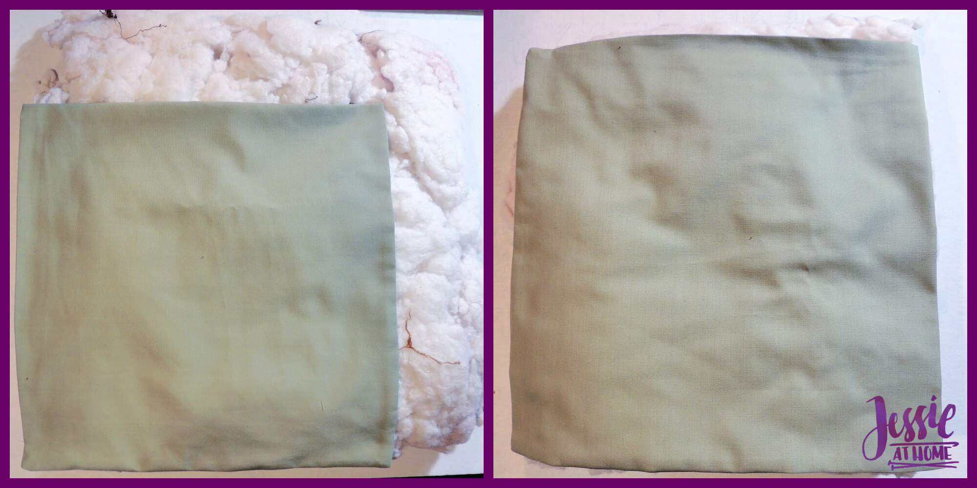 Upcycled Pillow Insert Made Out of an Old Throw Pillow Jessie At Home