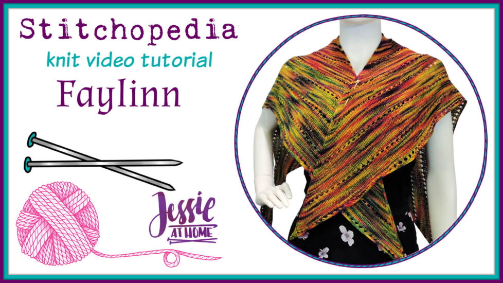 Faylinn Fairy Wing Scarf Stitchopedia Knit Pattern Video Tutorial - Cover