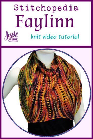 Faylinn Fairy Wing Scarf Stitchopedia Knit Pattern Video Tutorial - Pin 1