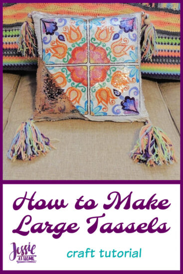 How to Make Large Tassels - craft tutorial by Jessie At Home - Pin 2