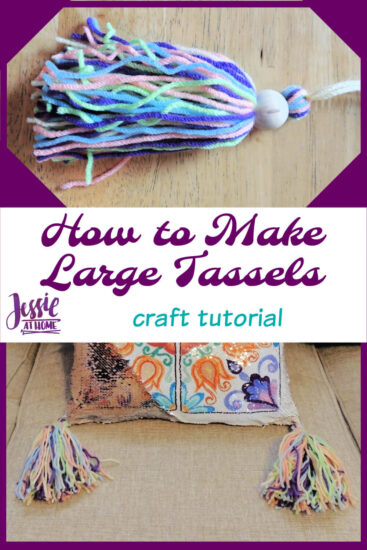 How to Make Large Tassels - craft tutorial by Jessie At Home - Pin 3