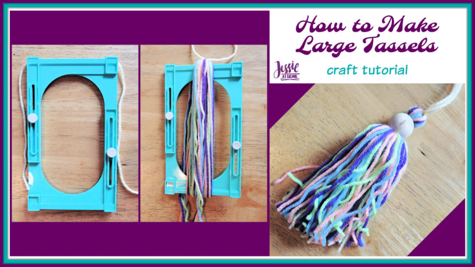 How to Make Large Tassels - craft tutorial by Jessie At Home - Social