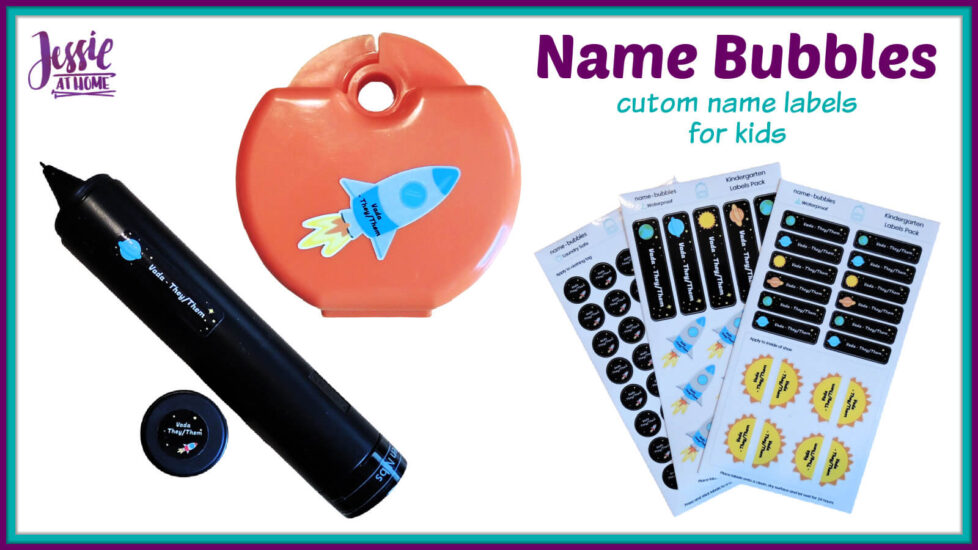 Name Bubbles custom name labels for kids - Jessie At Home - Social