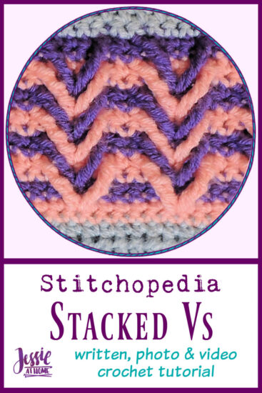 Stacked Vs Stitch Stitchopedia Crochet Tutorial by Jessie At Home - Pin 2