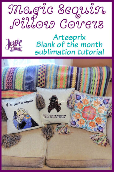 Sublimation Magic Sequin Pillow Covers by Jessie At Home - Pin 1