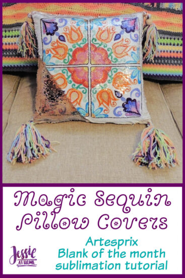 Sublimation Magic Sequin Pillow Covers by Jessie At Home - Pin 2