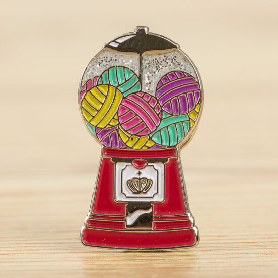 WeCrochet Enamel Pin - Magic Yarnball Machine