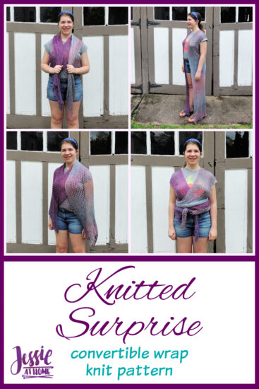 Knitted Surprise - convertible wrap knit pattern by Jessie At Home - Pin 2