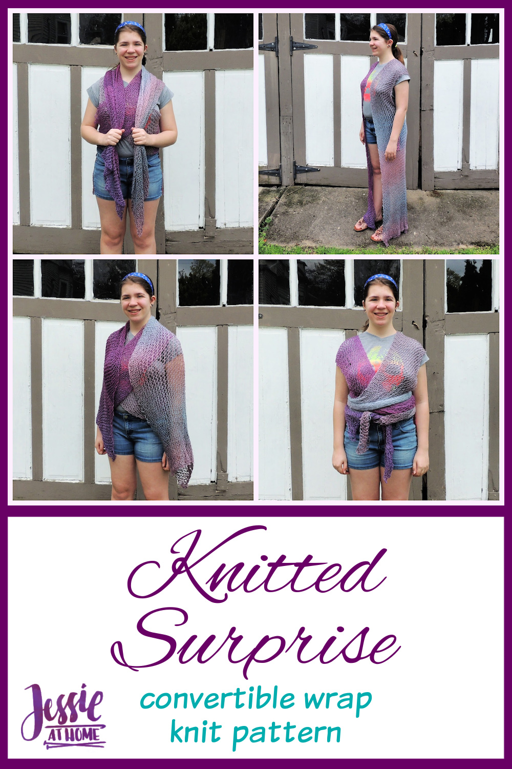 Knitted Surprise - convertible wrap knit pattern