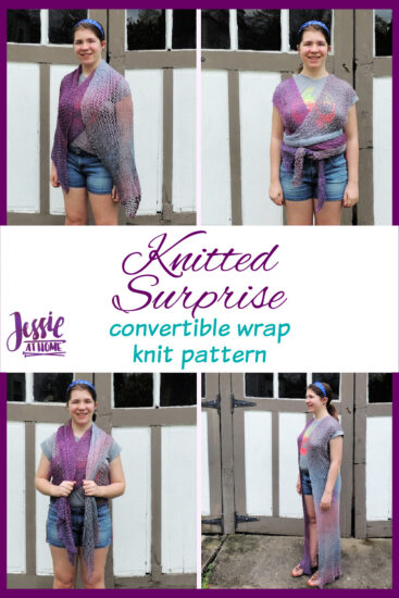 Knitted Surprise - convertible wrap knit pattern by Jessie At Home - Pin 3