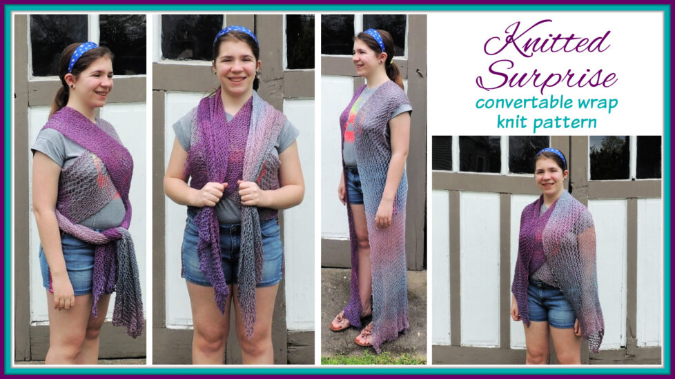 Knitted Surprise - convertible wrap knit pattern by Jessie At Home - Social