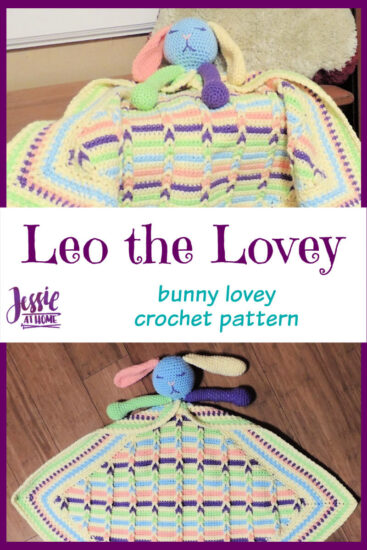 Leo the Lovey bunny lovey crochet pattern by Jessie At Home - Pin 3