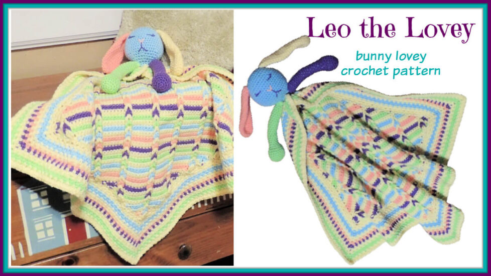 Leo the Lovey bunny lovey crochet pattern by Jessie At Home - Social