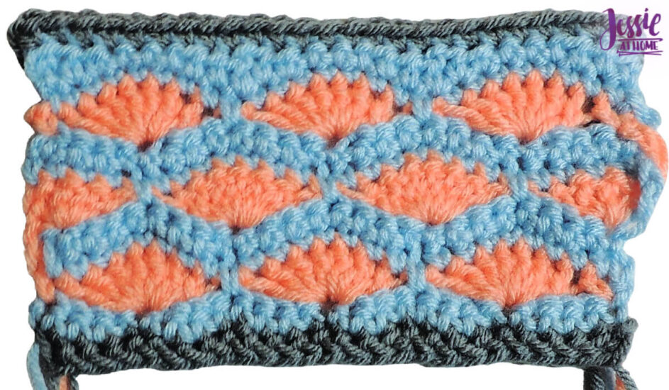 Lined Shells Row Swatch