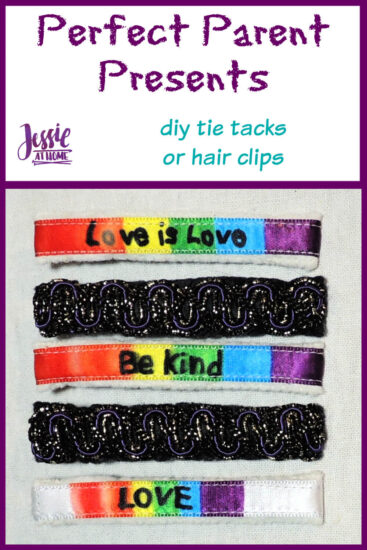 Perfect Parent Presents - DIY Tie Tacks or Hair Clips by Jessie At Home - Pin 1