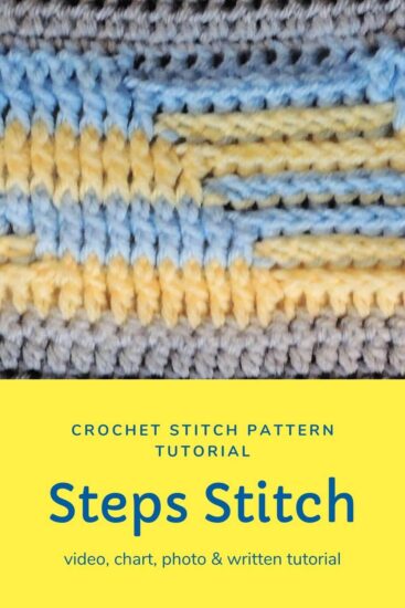 Steps Stitch Pattern - Stitchopedia Crochet Video Tutorial by Jessie At Home - Pin - 1