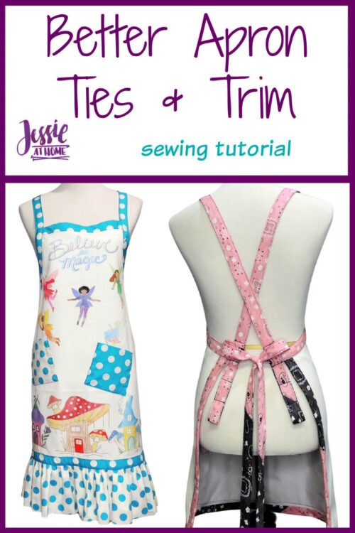 Better Apron Ties and Trim sewing tutorial by Jessie At Home - Pin 1