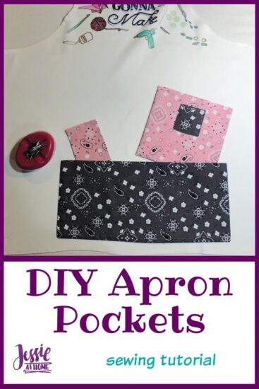 DIY Apron Pockets sewing tutorial by Jessie At Home - Pin 2