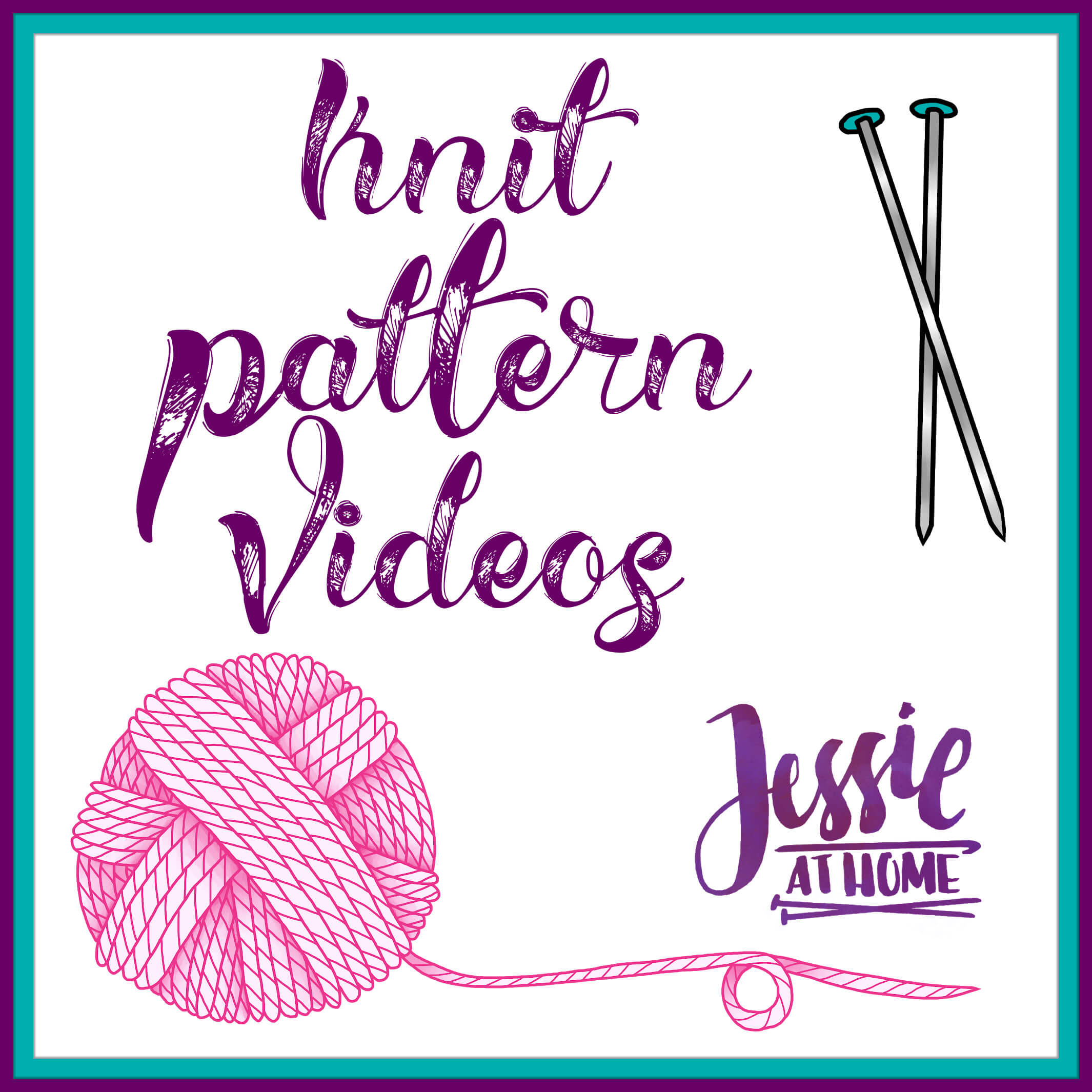 Knit Pattern Videos Menu on Jessie At Home