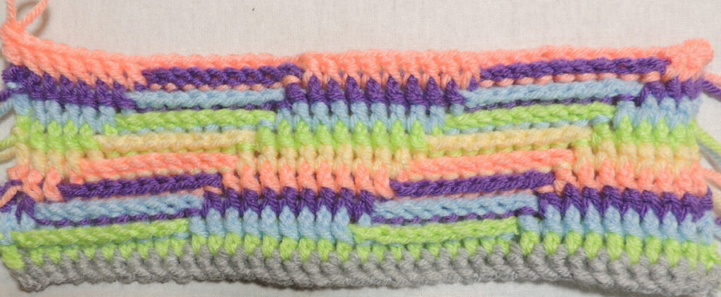 Steps Stitch Pattern - Row 10