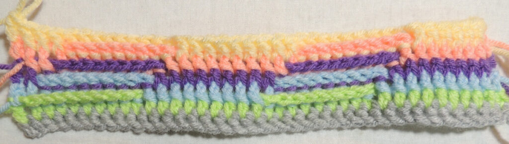 Steps Stitch Pattern - Row 6