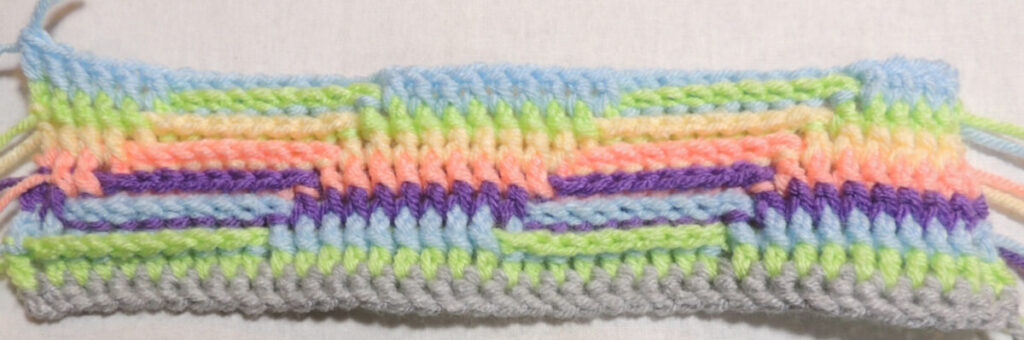 Steps Stitch Pattern - Row 8