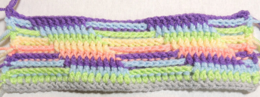 Steps Stitch Pattern - Row 9