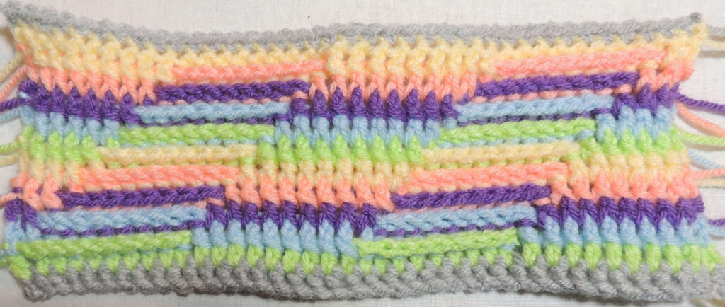 Steps Stitch Pattern - Swatch