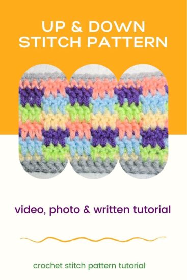 Up & Down Stitch - Stitchopedia Crochet Video Tutorial by Jessie At Home - Pin 3