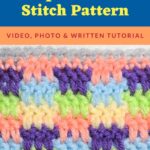 Up & Down Stitch – free crochet stitch pattern tutorial with video