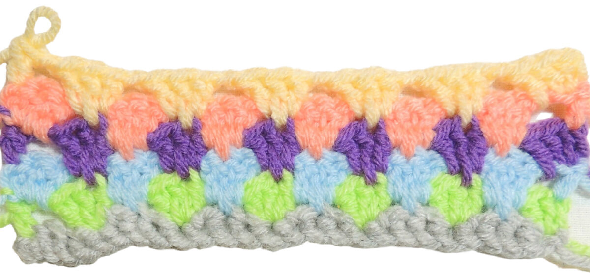 Little Fans Crochet Stitch Pattern Free Tutorial With Video, Chart, and Photos