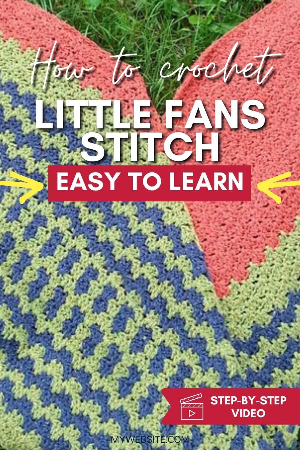 Little Fans Crochet Stitch Pattern Free Tutorial With Video, Chart, and Photos