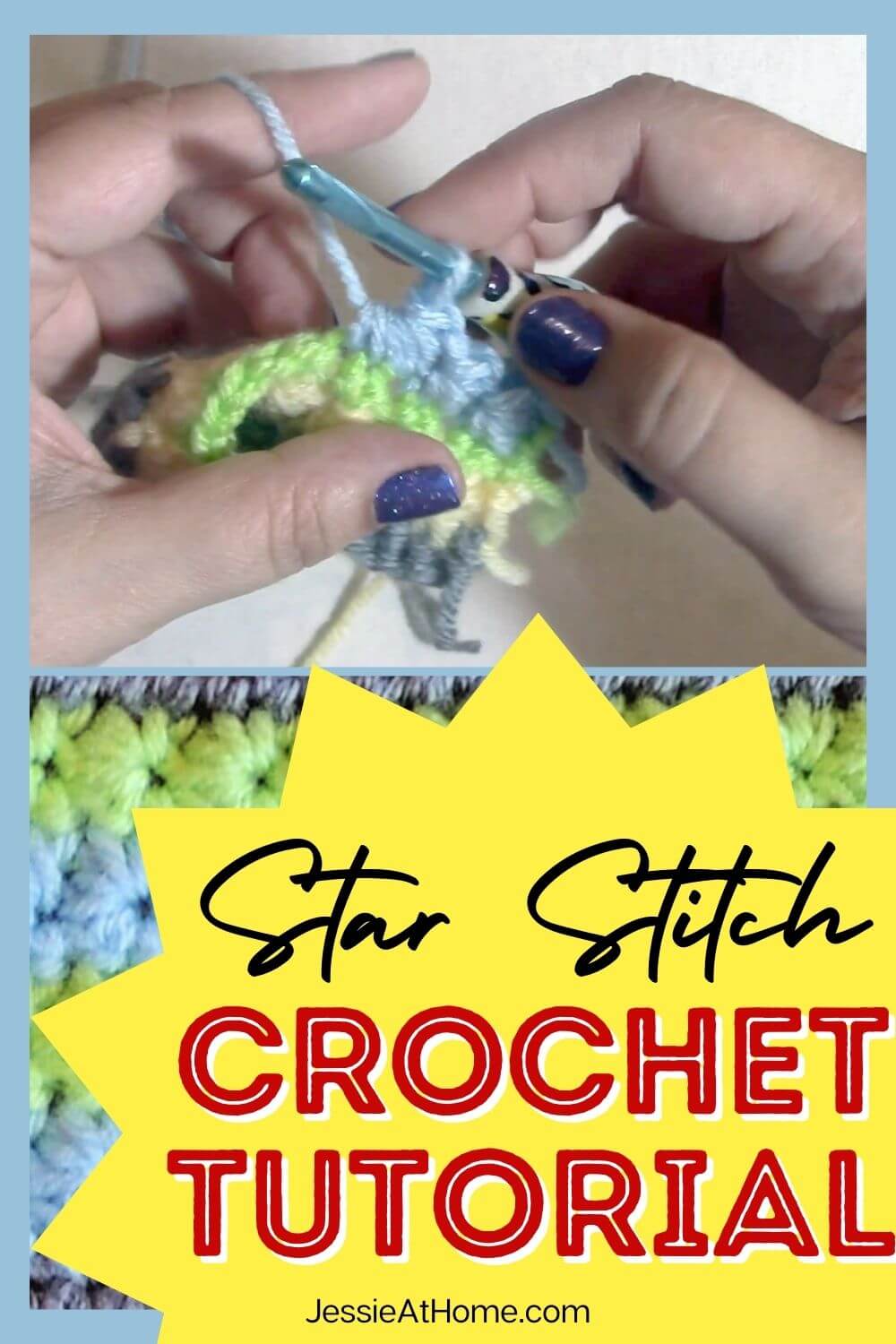 How To Crochet the Beautiful and Unique Crochet Star Stitch