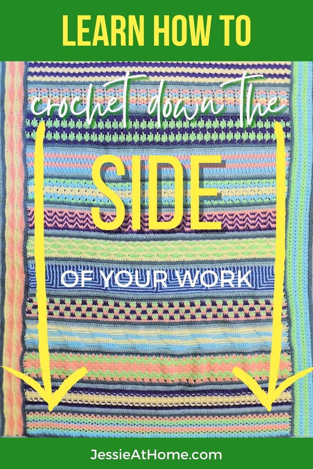 How To Crochet Down the Side of Your Work