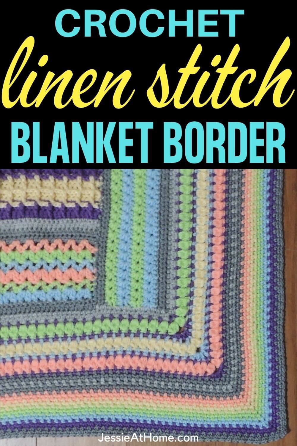 How To Finish a Crochet Blanket – Suzie’s Striped Sampler Is Done