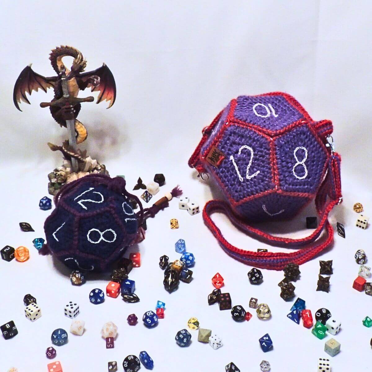 D12 Dice Bag & Shoulder Bag Crochet Pattern PDF – Jessie At Home