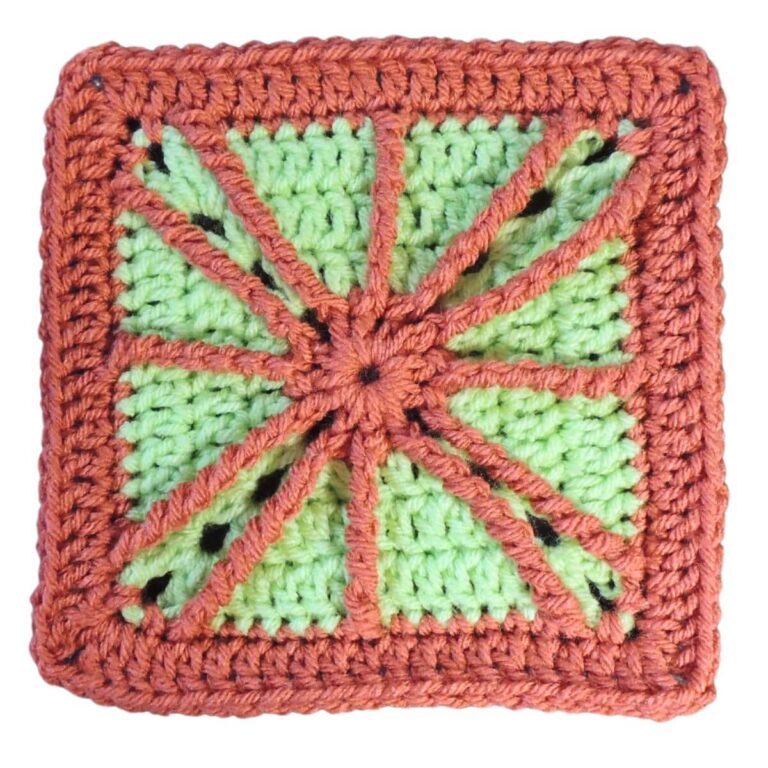 Argyle Crochet Square with Step by Step Guide - Jessie At Home