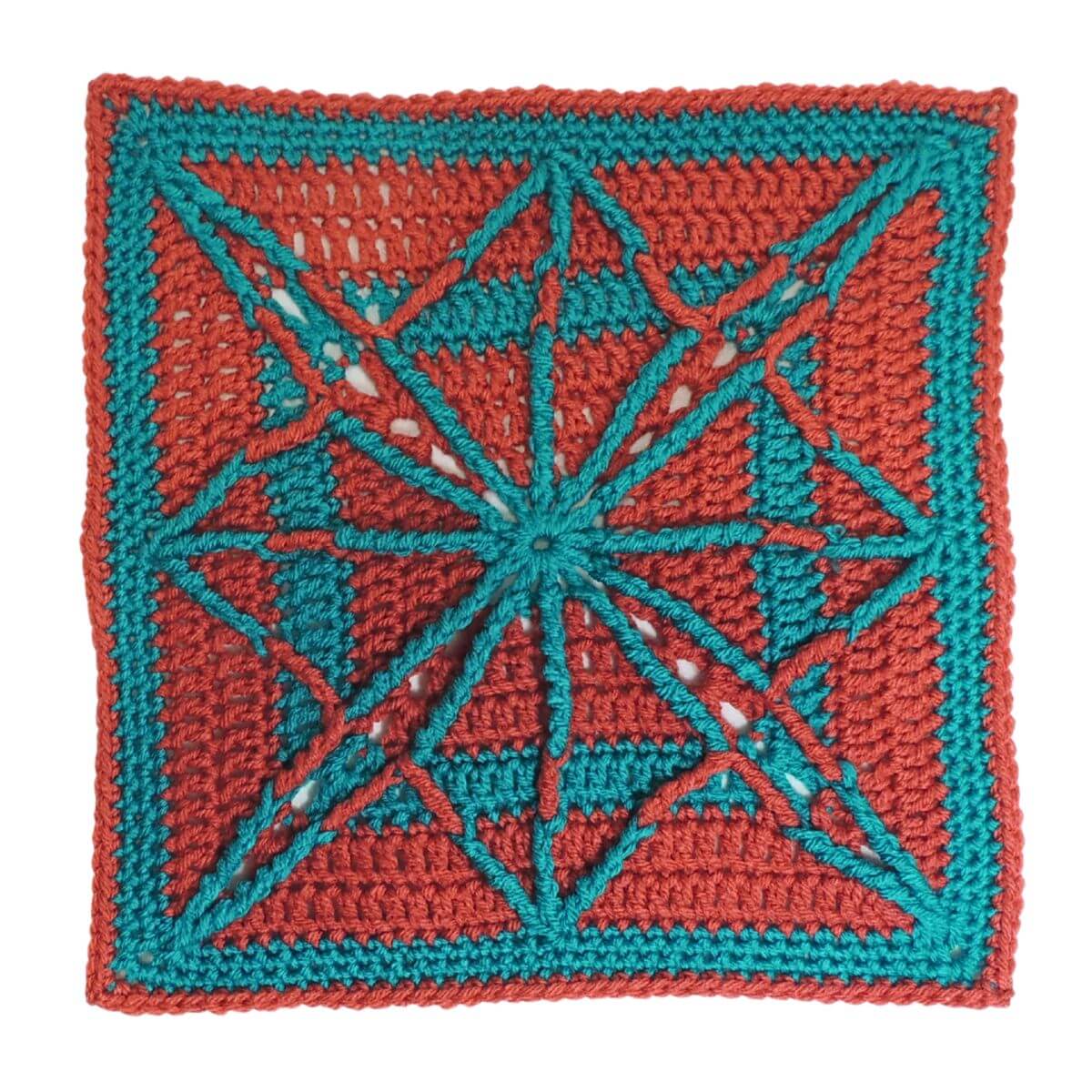 Argyle Crochet Square with Step by Step Guide - Jessie At Home