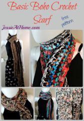 Basic Boho Crochet Scarf - free crochet pattern by Jessie At Home Basic Boho Crochet Scarf - free crochet pattern by Jessie At Home