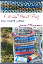 Coastal Beach Bag free crochet pattern by Jessie At Home Coastal Beach Bag free crochet pattern by Jessie At Home