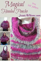 Magical Hooded Poncho - free knit pattern by Jessie At Home Magical Hooded Poncho - free knit pattern by Jessie At Home