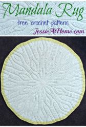 Mandala Rug - free crochet pattern by Jessie At Home Mandala Rug - free crochet pattern by Jessie At Home