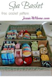 Spa Basket - free crochet pattern by Jessie At Home Spa Basket - free crochet pattern by Jessie At Home