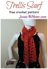 Trellis Scarf - free crochet pattern by Jessie At Home Trellis Scarf - free crochet pattern by Jessie At Home
